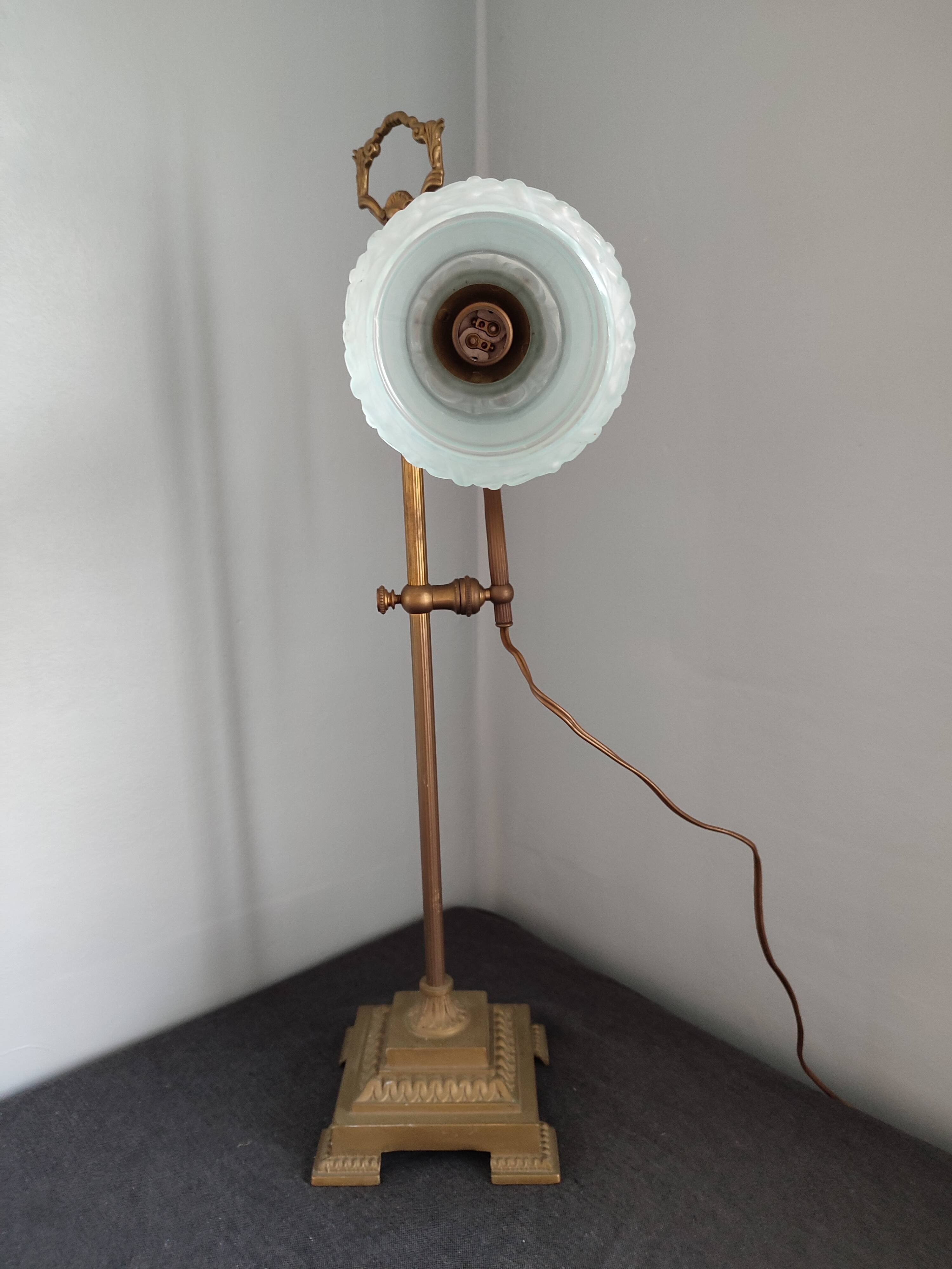 Large antique lamp collar sign art nouveau