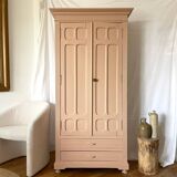 Old pink Parisian wardrobe