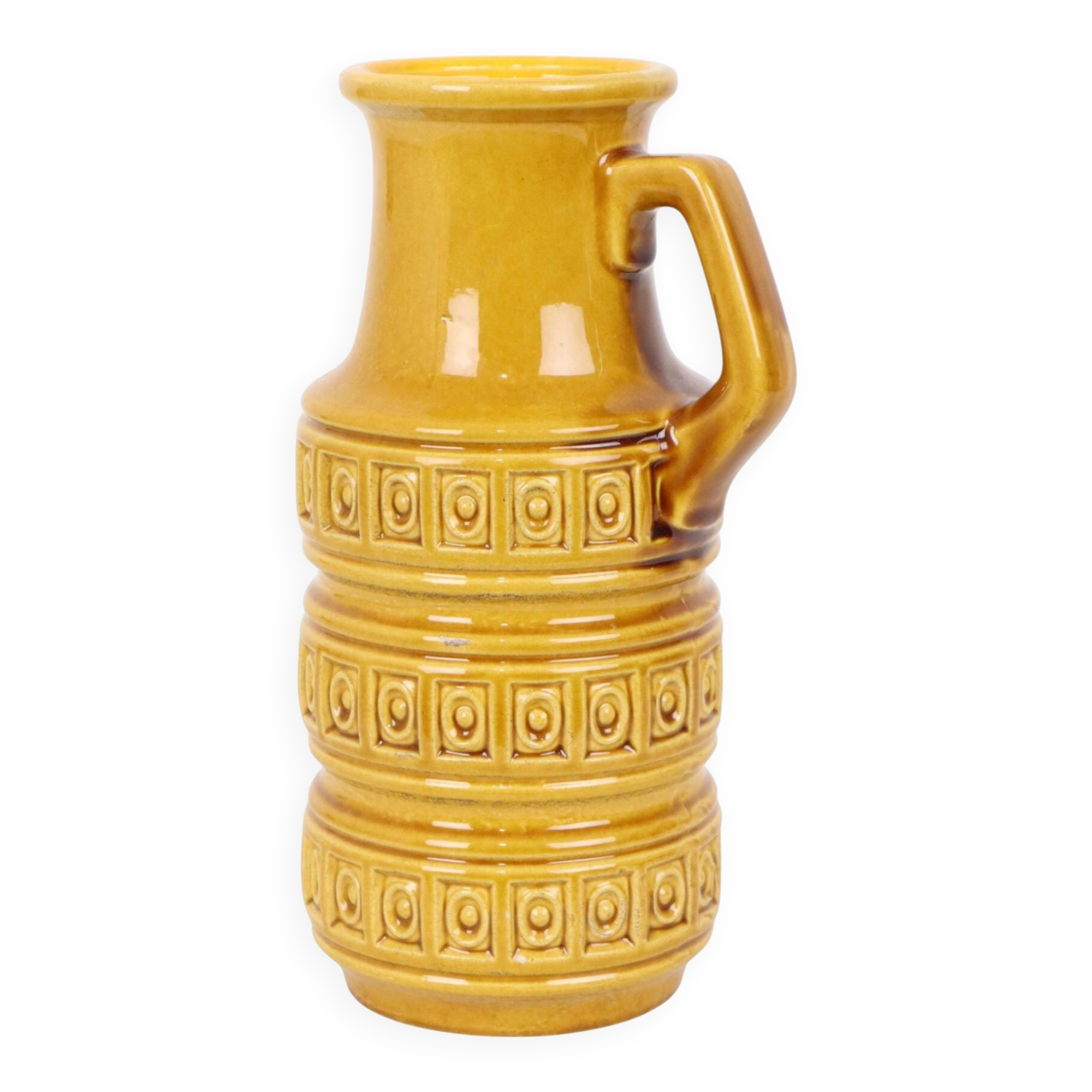 Vintage Scheurich Inka Vase West Germany Ceramic 429-26
