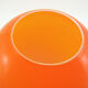 Orange opalin glass globe suspension - vintage 70s