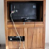Abbatiale solid oak TV cabinet sideboard