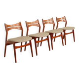 4 x dining chairs | Erik Buch | Model 310 | Teak | re-upholstered