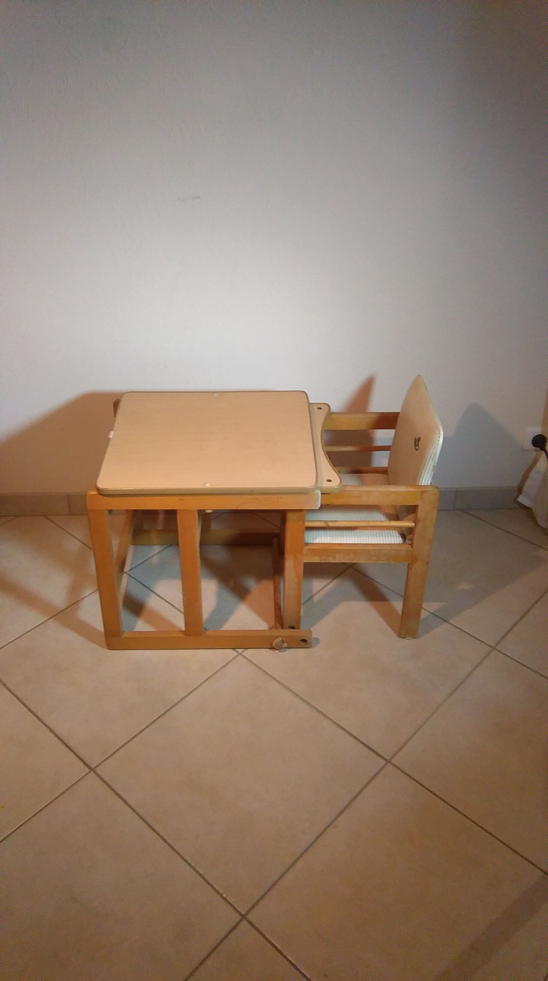 Chaise haute modulable des années 70