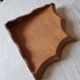 Wooden wall corner shelf