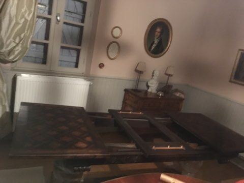 Dining room table with its Spanish Renaissance chairs