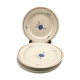lot 6 flat plates Saint Amand model Prisca flowers