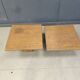 Pair of vintage wooden coffee or side tables, 1960s