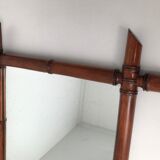 Vintage bamboo mirror