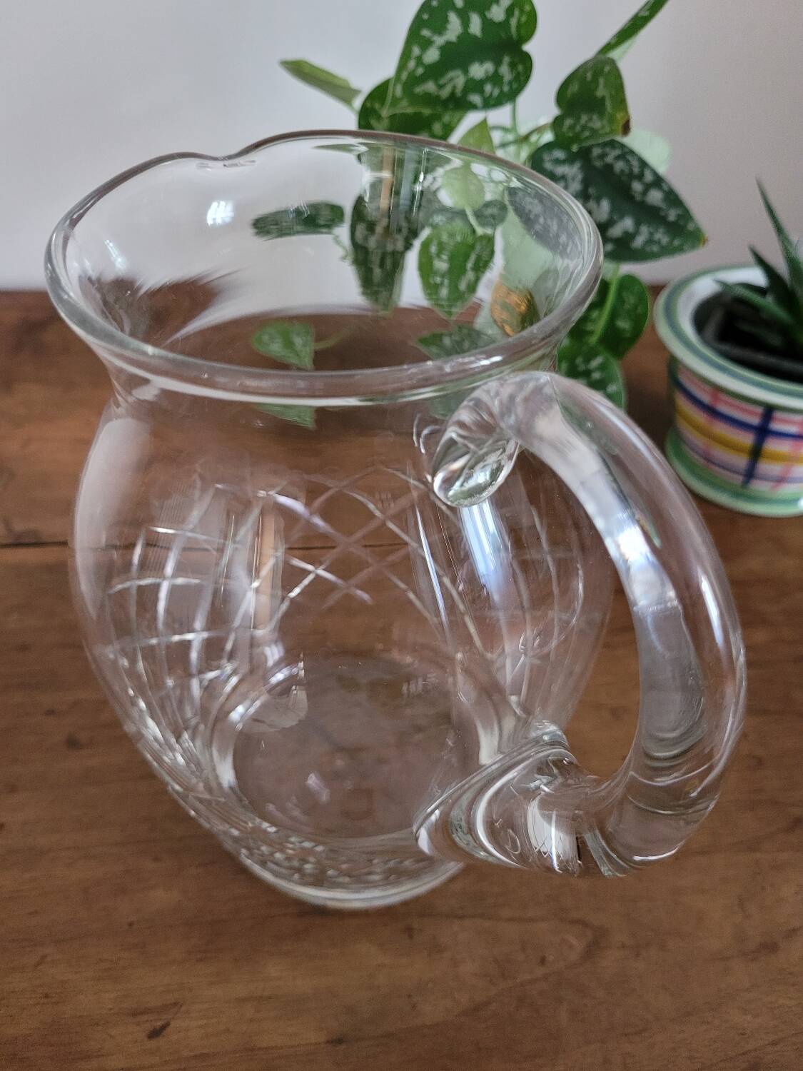 Pitcher No. 2 in chiseled / cut crystal