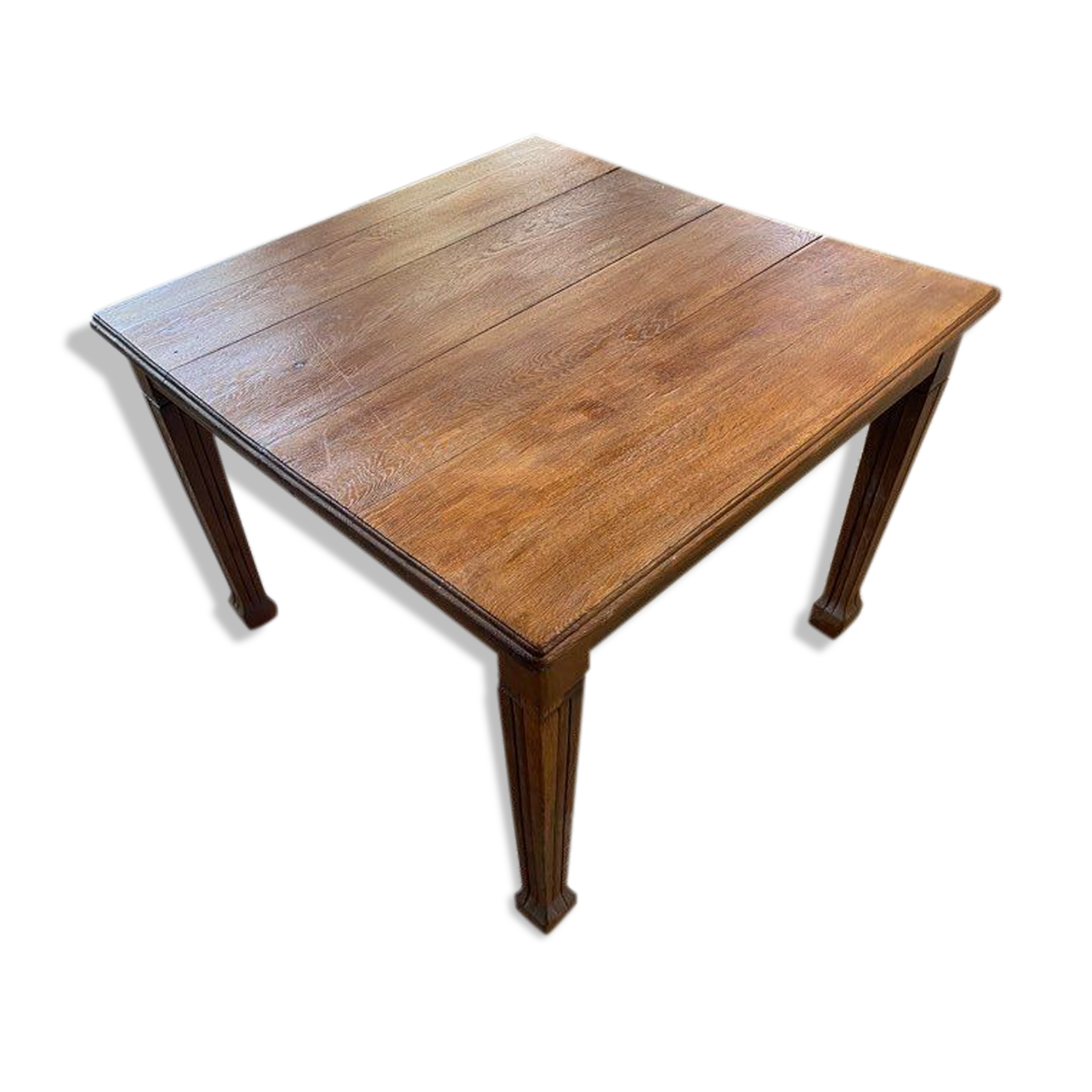 Square oak table