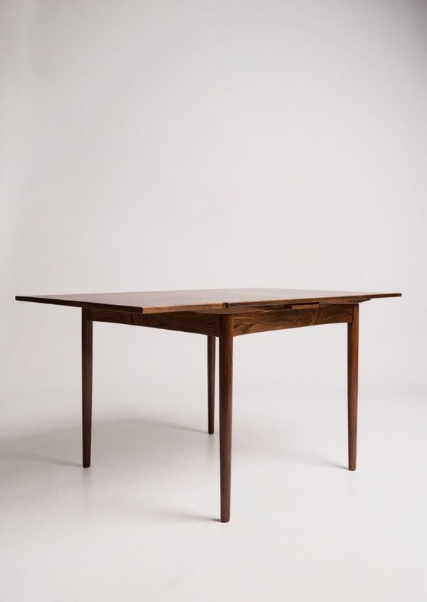 Table à manger extensible carrée scandinave par Poul Hundevad pour Hundevad & Co., années 1970