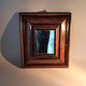 High period style mirror in solid wood from the early 20th century.