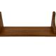 Vintage book shelf wall rack 1970s wood minimalist design