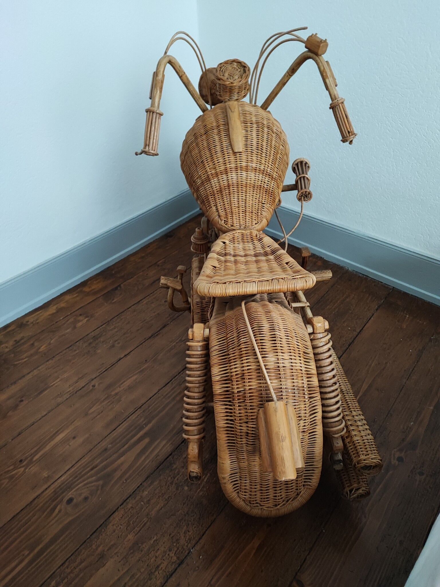 Rattan motorcycle Harley Davidson rattan