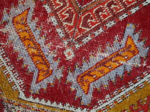 Old turkish carpet yastik handmade 44cm x 86cm 1920s, 1c371