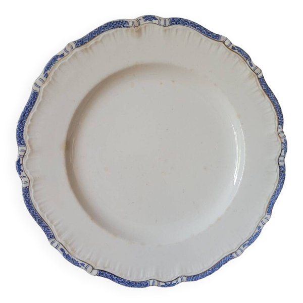 Grande assiette plate de présentation Sarreguemines