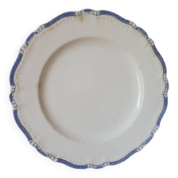 Large flat presentation plate Sarreguemines