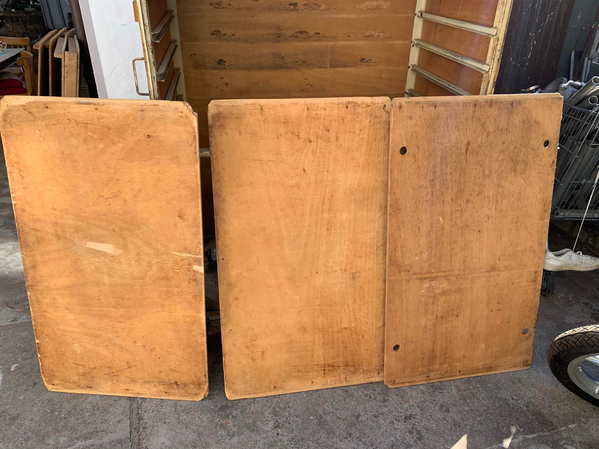 Old furniture by trade bakery bread trolley cabinet iron and wood
