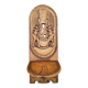 Chaise africaine bois sculpté escamotable