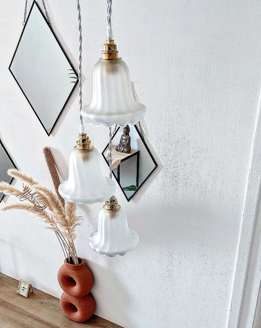 Vintage trio pendant lamp