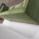 Canapé art déco bois et velours vert amande