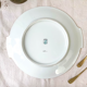 Golden white porcelain pie dish from Sologne Lamotte 6