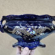 Pair of Vases + Art Nouveau Planter Barbotine De Bruyn FIVES LILLE