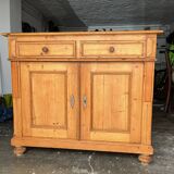 Antique 2-part pine sideboard