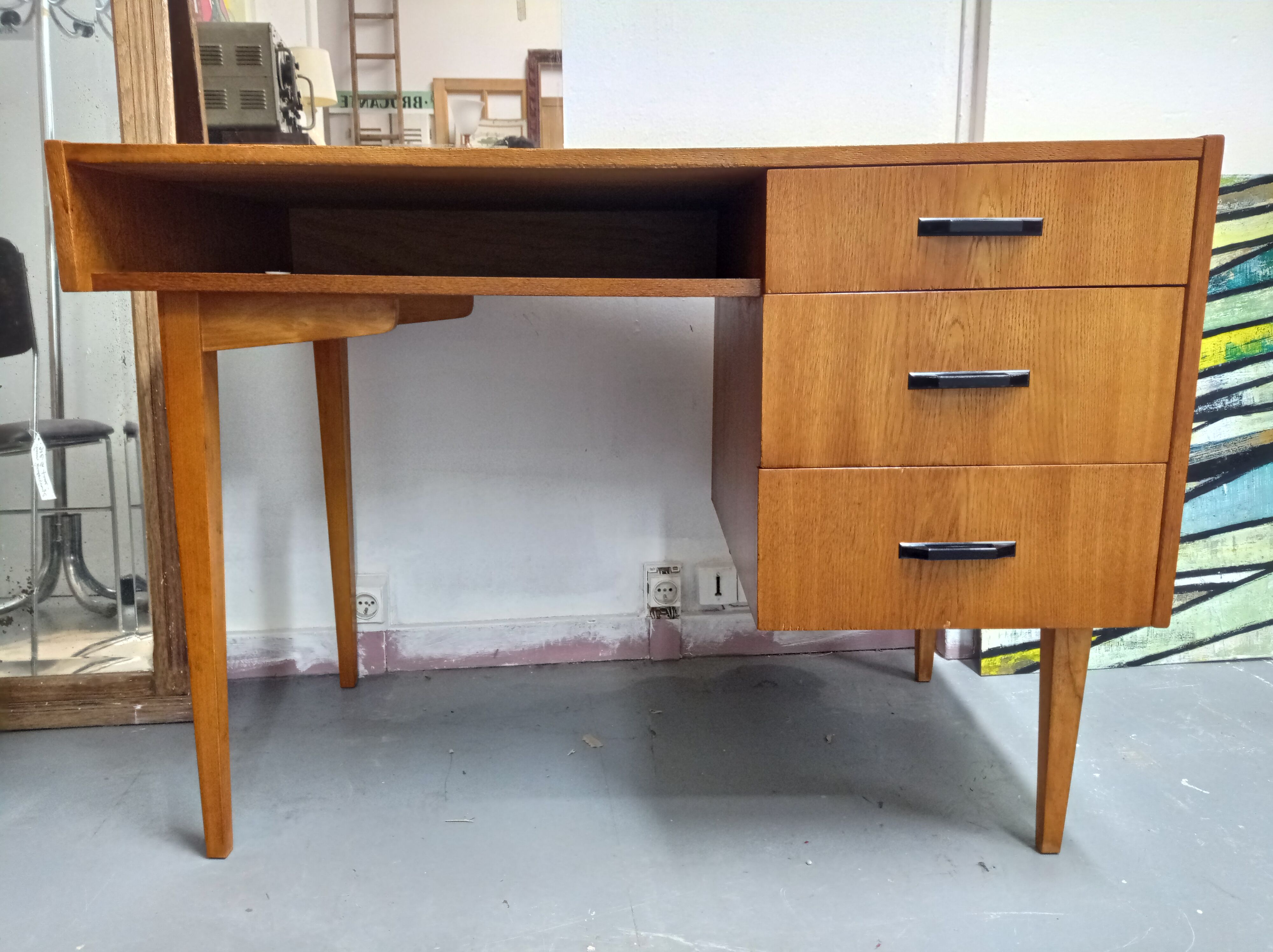 Oak desk 60's