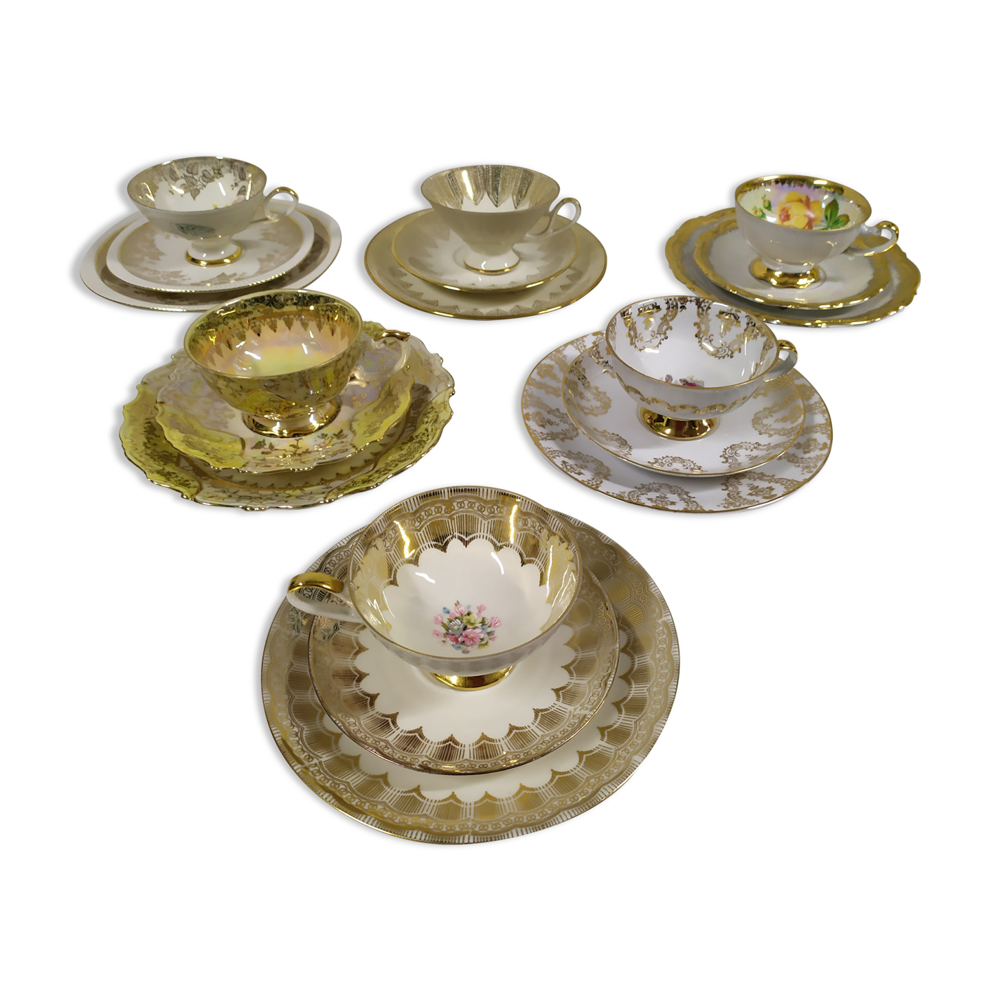 Ensemble service 6 tasse café thé bavaria porcelaine - collection