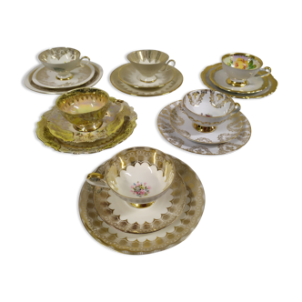 Set service 6 cup coffee tea bavaria porcelain - collection
