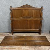 Bastel stamped bed from the Empire Consulate period in walnut circa 1800