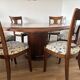 Vintage 1970s Grange dining table Round extendable 1.4-1.9m - with 6 chairs