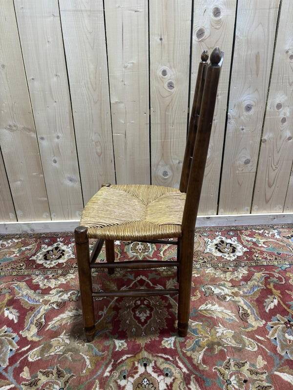 Série de chaises paillées salle à manger