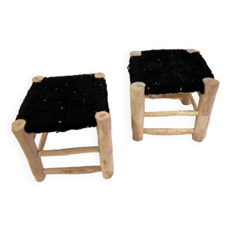 Duo boucherouite stool black