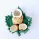 Servant Salt Pepper Mustard Ceramic DLG Vallauris Barbotine Escargot Leaf