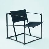 Vintage cubic steel canvas armchair by Radboud van Beekum by Pastoe, 1984
