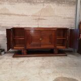 Charles Dudouyt oak art deco sideboard buffet 1940