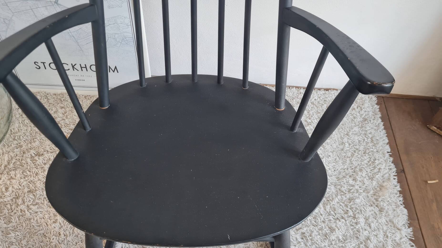 Scandinavian rocking chair from the 1960s.
