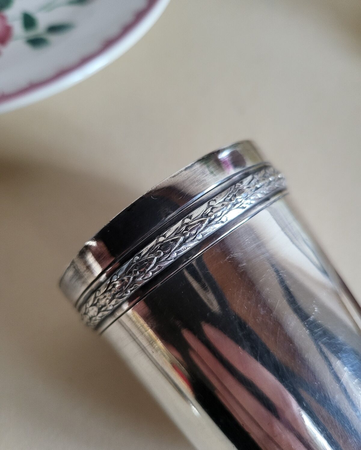 Silver-plated metal timbale by RAVINET d'ENFERT