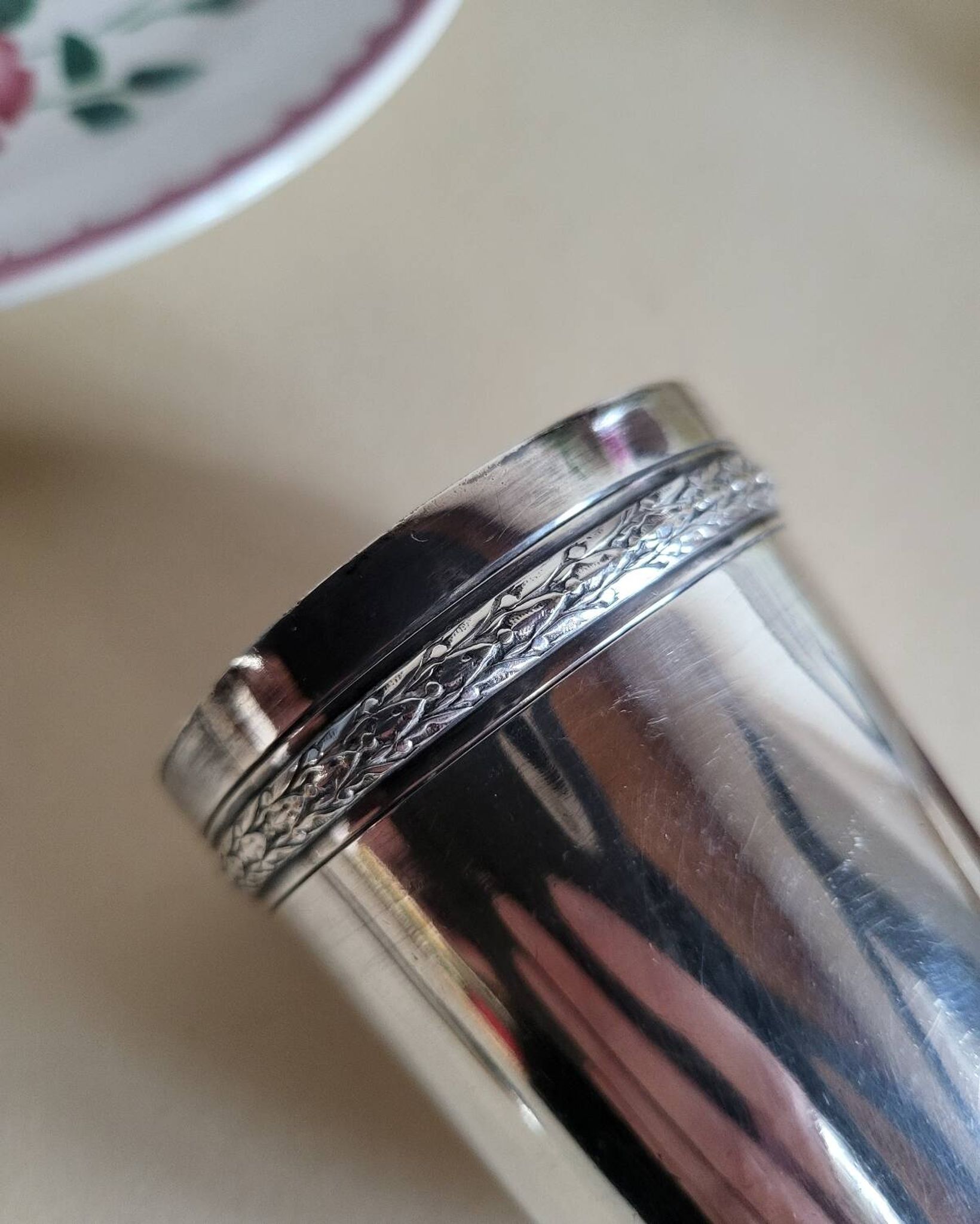 Silver-plated metal timbale by RAVINET d'ENFERT