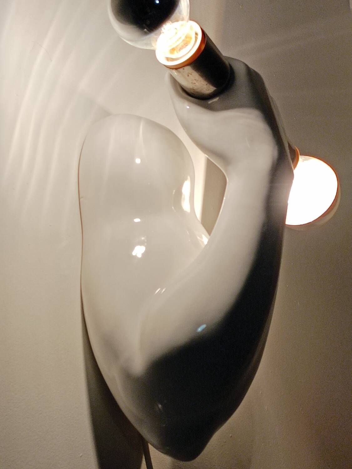 Dumbbell wall light by JC Peiré 1980s