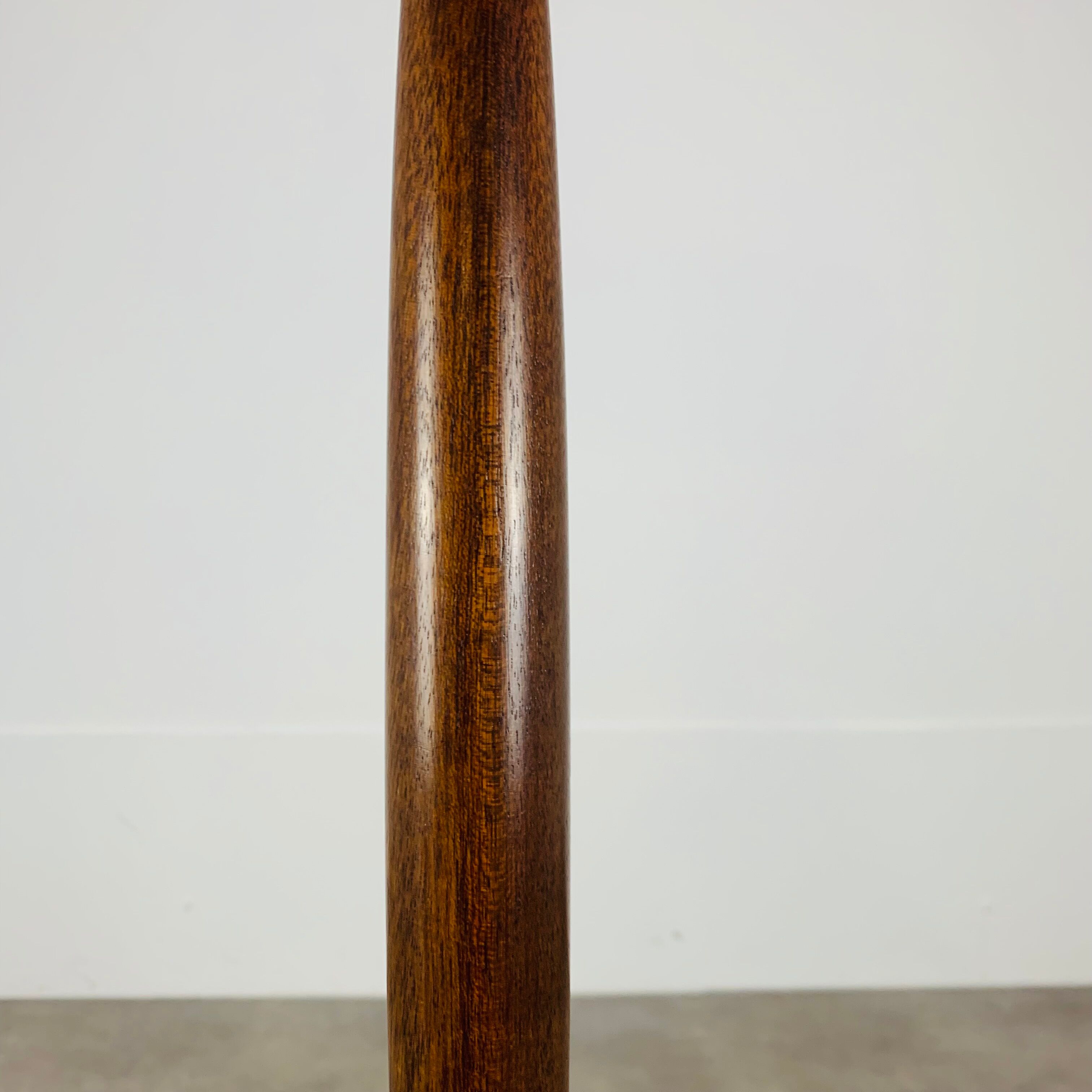 Scandinavian teak and brass floor lamp 60s