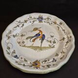 2 plates Signed Martres Tolosane Bird