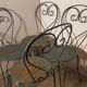 Set de 4 chaises métal