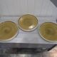 6 flat round olive plates, Nara collection by Playground.