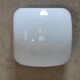 Old ceiling lamp or wall lamp vintage square with white opaline globe 60s