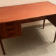 Vintage Danish teak desk by Gunnar Nielsen Tibergaard, 1960