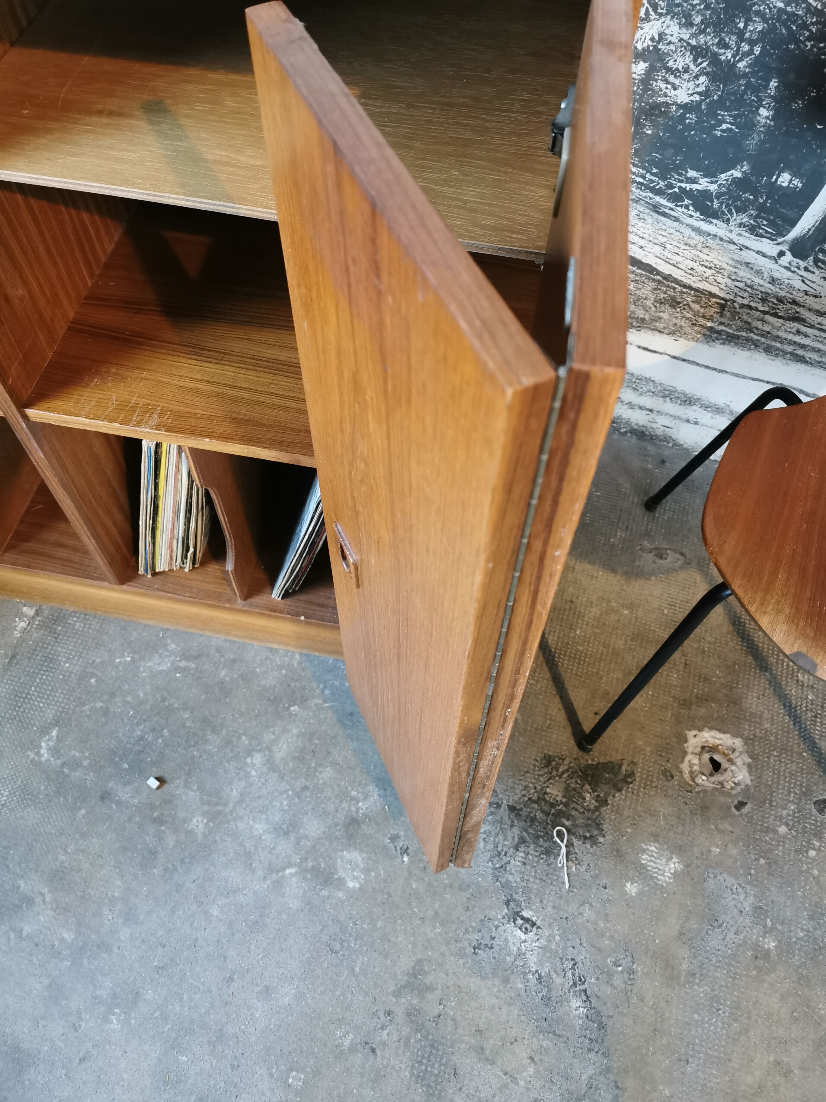 Hi-fi cabinet, music, Scandinavian style 1970
