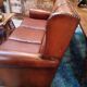 Leather club sofa